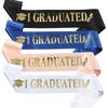 5pcs Satin Graduation Sash Belts Adjustable Bachelor Sash Congratulations Straps  Photo Booth