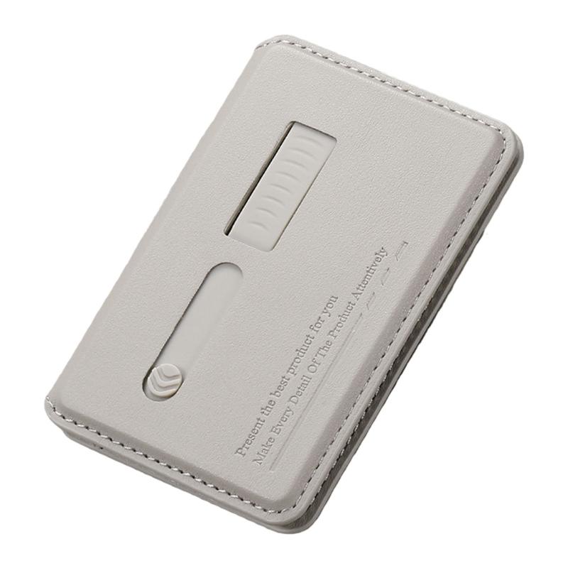 Регулируемый угол обзора Подставка для телефона Хранение карт Складная конструкция Магнитная задняя панель Конструкция из ПУ-кожи