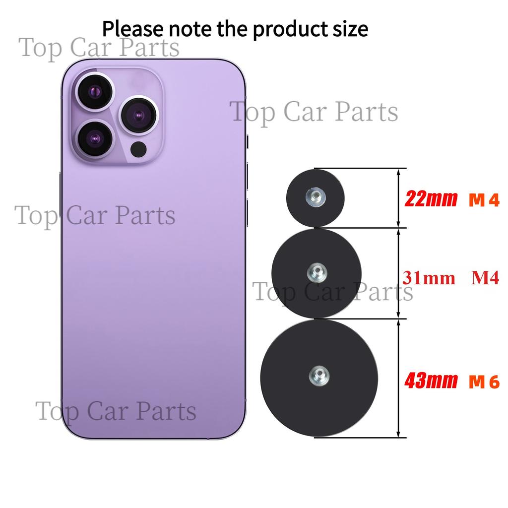 4PCS 43/31/22mm M6/M4 Bolt Mini Size Magnetic Base Mount Bracket Clamp LED Work Light Bar Holder SUV Offroad