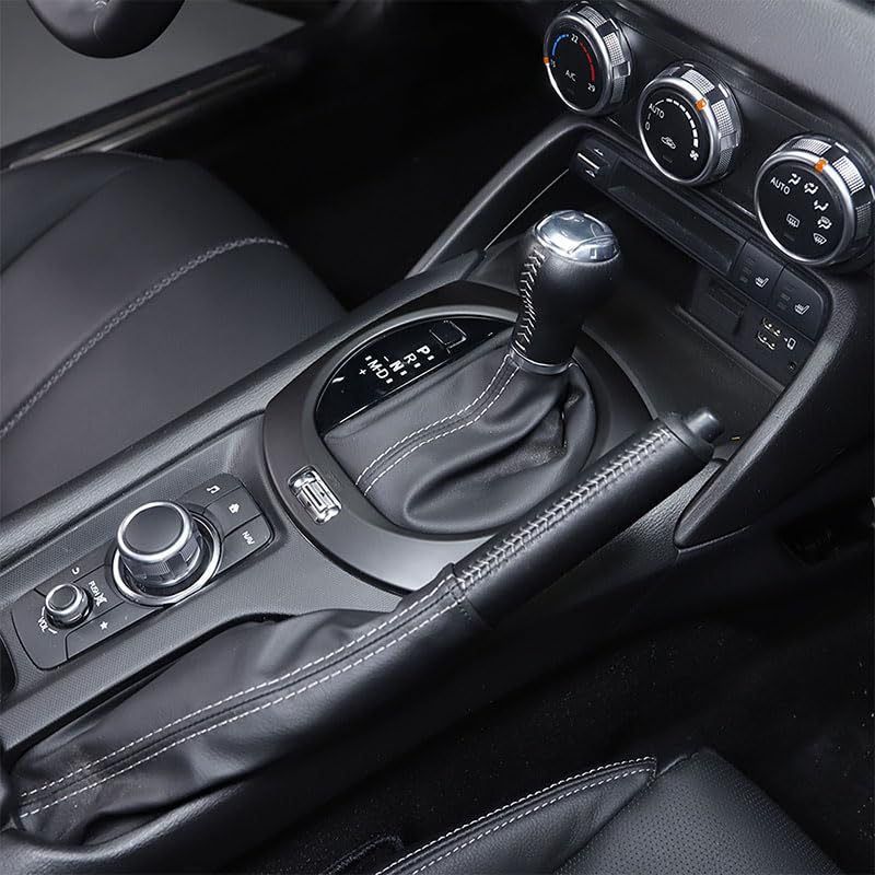 Hcilloend New Mazda Roadster RF ND Series Applicable To Shift Panel Shift Cover Center Control Shift Panel Cover Made of ABS Easy To Install Paste