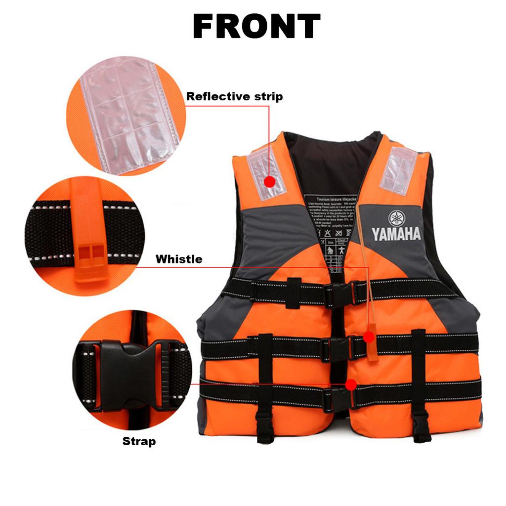Adults Aid Vest Oxford Cloth Buoyancy Fishing Watersport Life Jacket Summer Vest Adult Life Jacket