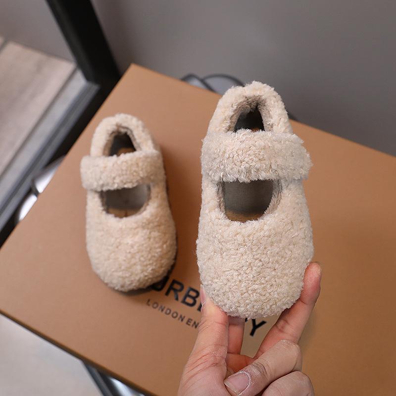 Children's Fluffy Shoes Autumn and Winter New Plush Fashion Girls' Plush Shoes Women's Treasure Cotton Shoes