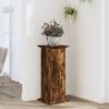 VidaXL Plant Stand Smoked Oak 33x33x80 Cm Engineered Wood 852973