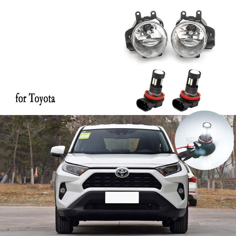 Противотуманные фары светодиодные противотуманные фары для Toyota RAV4 RAV 4 XA50 2019 2020 2025 фара галогенная противотуманная фара крышка противотуманной фары решетка рамка