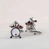 Запонки для гитары Мода Личность Темперамент Ювелирные изделия Запонки Мужские Группа Барабан Французские запонки