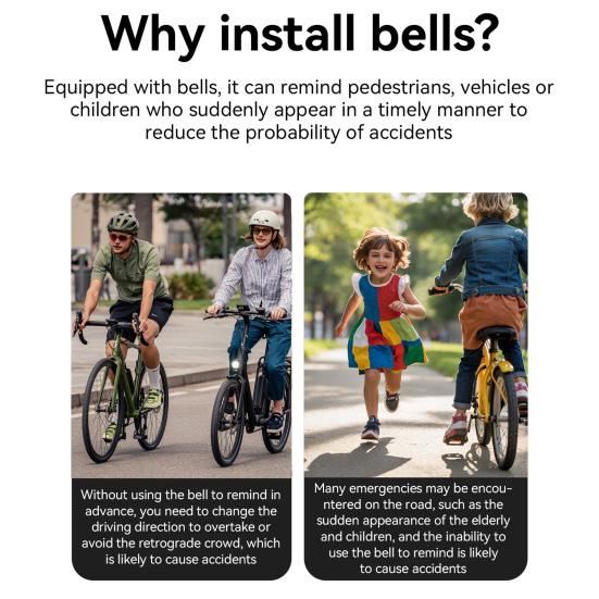 Велосипедный звонок на руль, 80 дБ, четкий громкий звук, легкий, универсальный, 22,2 мм, для горных и шоссейных велосипедов. Аксессуары для велосипеда.