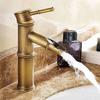 Brass Basin Faucet Deck Mounted Sink Faucet Practical Bamboo Shape Faucet Kitchen