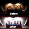 For Mercedes Benz Smart Fortwo W450 W451 W453 Coupe Convertible Cabriolet Carossblade 2PCS LED License Number Plate Light Lamps