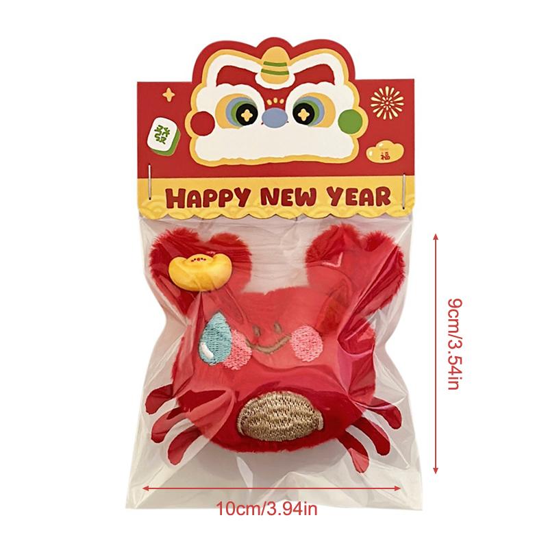 Мультяшный краб плюшевый брелок мягкий чучело животного брошь подвеска сумки украшения прекрасный плюшевый брелок для детей подарки на год