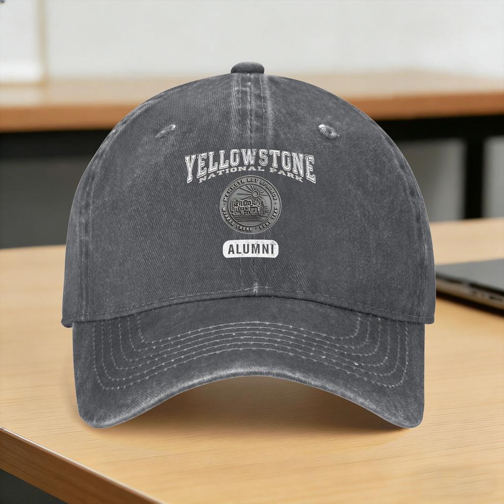National Park Washed Baseball Cap Yellowstones Stylish Sun Trucker Hat Summer FeUnisex Unisex Snapback Cap