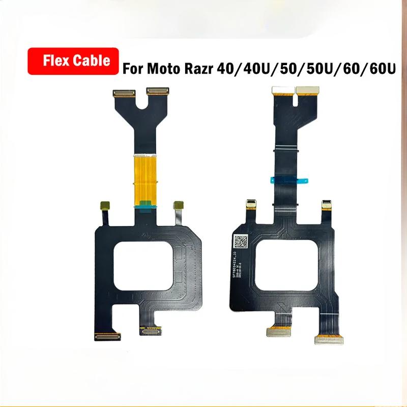 Spin Axis Flex Hinge Cable For Motorola Moto Razr 60 40 50 Ultra 40U 60U Main Board LCD Connector Rotary Shaft Flex Replacement