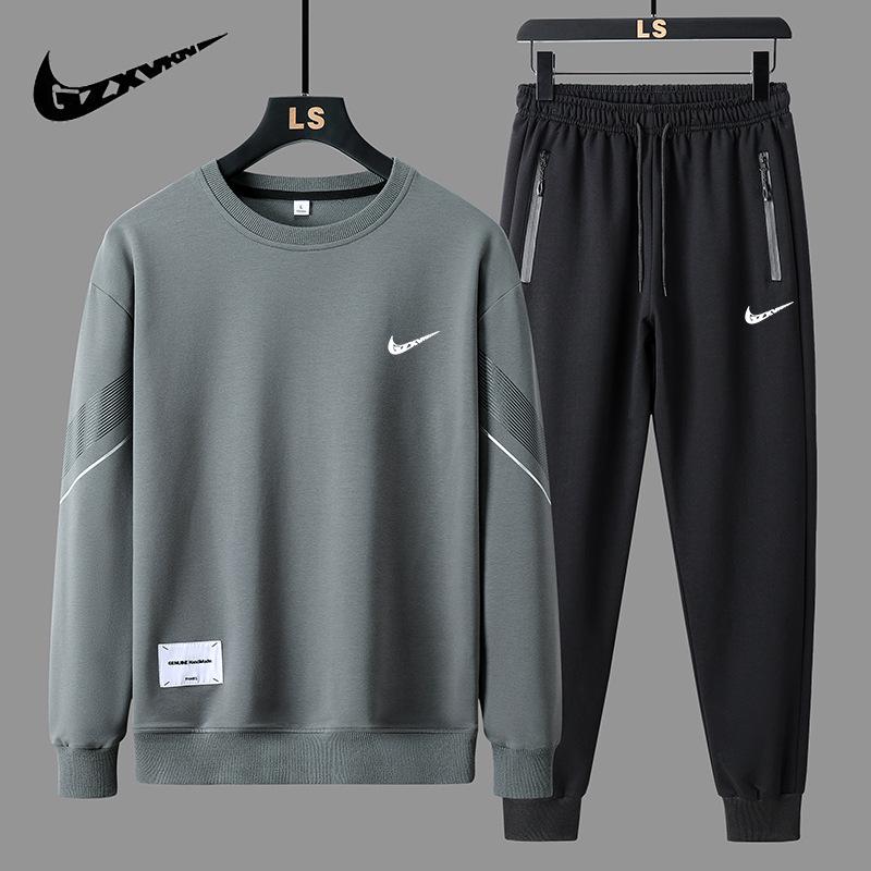 Мужской модный комплект: куртка с воротником-стойкой и худи, спортивная одежда для весны/осени