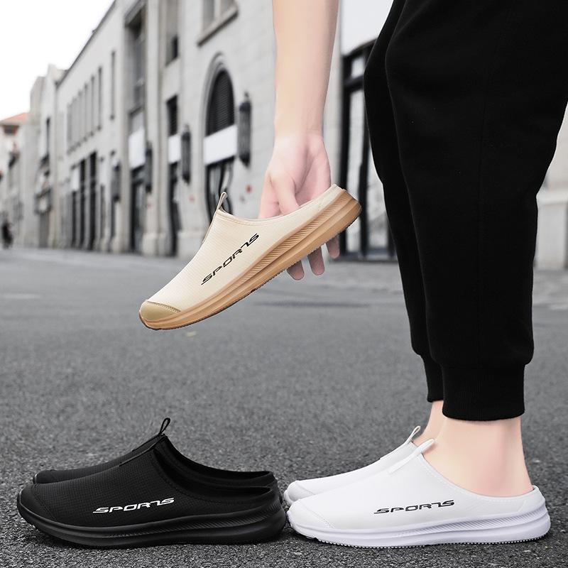 Men's shoes, new summer slippers, light and simple casual shoes, simple soft-soled semi-support shoes, men's models