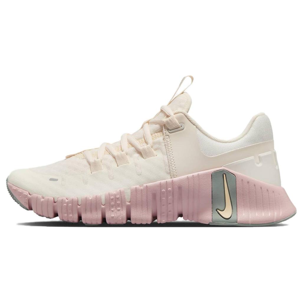 Nike Free Metcon 5 Женские кроссовки Pale Ivory Ice Peach Розовые светло-серебристые слюдяно-зеленые DV3950-102