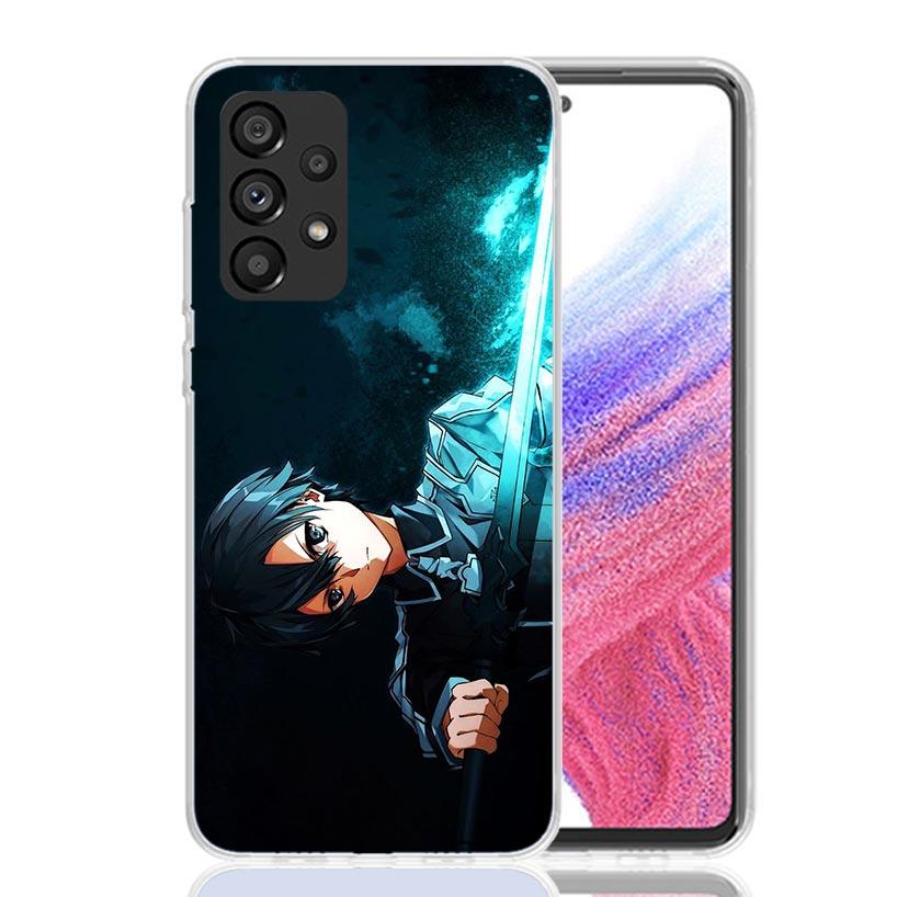 Чехол для телефона Sword Art Online Kirito для Samsung Galaxy A17 A16 A14 A15 A13 A57 A56 A54 A55 A53 A37 A36 A34 A35 A33 A26 A24 A25 A2