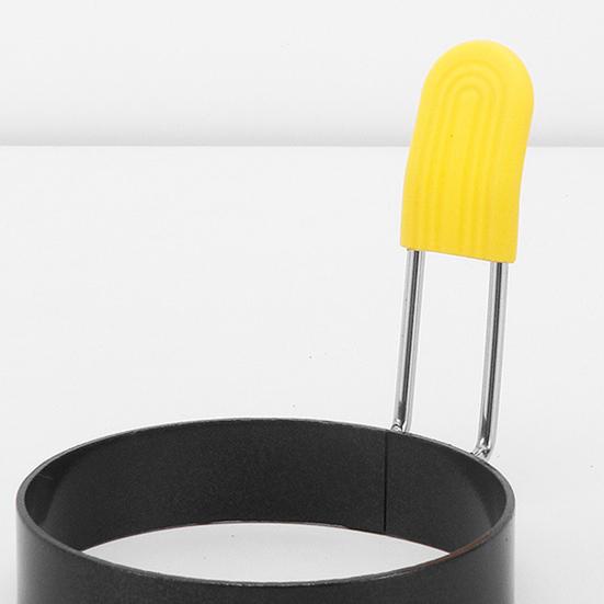 2 шт. нержавеющая сталь кольцо для яиц для жарки яиц и английских кексов антипригарная круглая форма для яиц с ручкой, не допускающей ожогов инструмент для завтрака