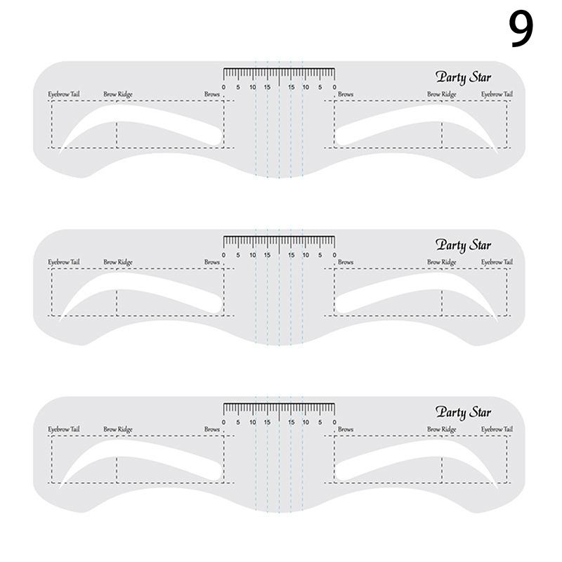 3/10 шт. многоразовый трафарет для бровей мягкая линейка определитель бровей руководство по рисованию бровей укладка формирование уход шаблон карта