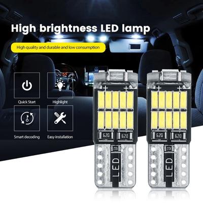2 шт. T10 Светодиодные Canbus Без Ошибок Автомобильные Внутренние Фонари T10 26 SMD Чип 4014 Чисто Белые Фонари Приборной Панели B Автомобильные Габаритные Огни