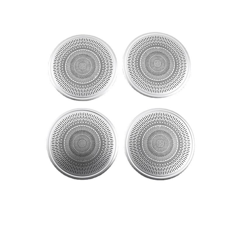 Алюминиевый сплав, автомобильный Стайлинг, дверной аудиодинамик, сетчатая крышка, накладка для Land Rover Range Rover Evoque, авто интерьер