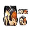 Рюкзак Haikyuu, пенал, сумка-холодильник, набор из 3 предметов, принт для молодежи, новый стиль, лучший подарок на день рождения для мальчиков и девочек, идущих в школу