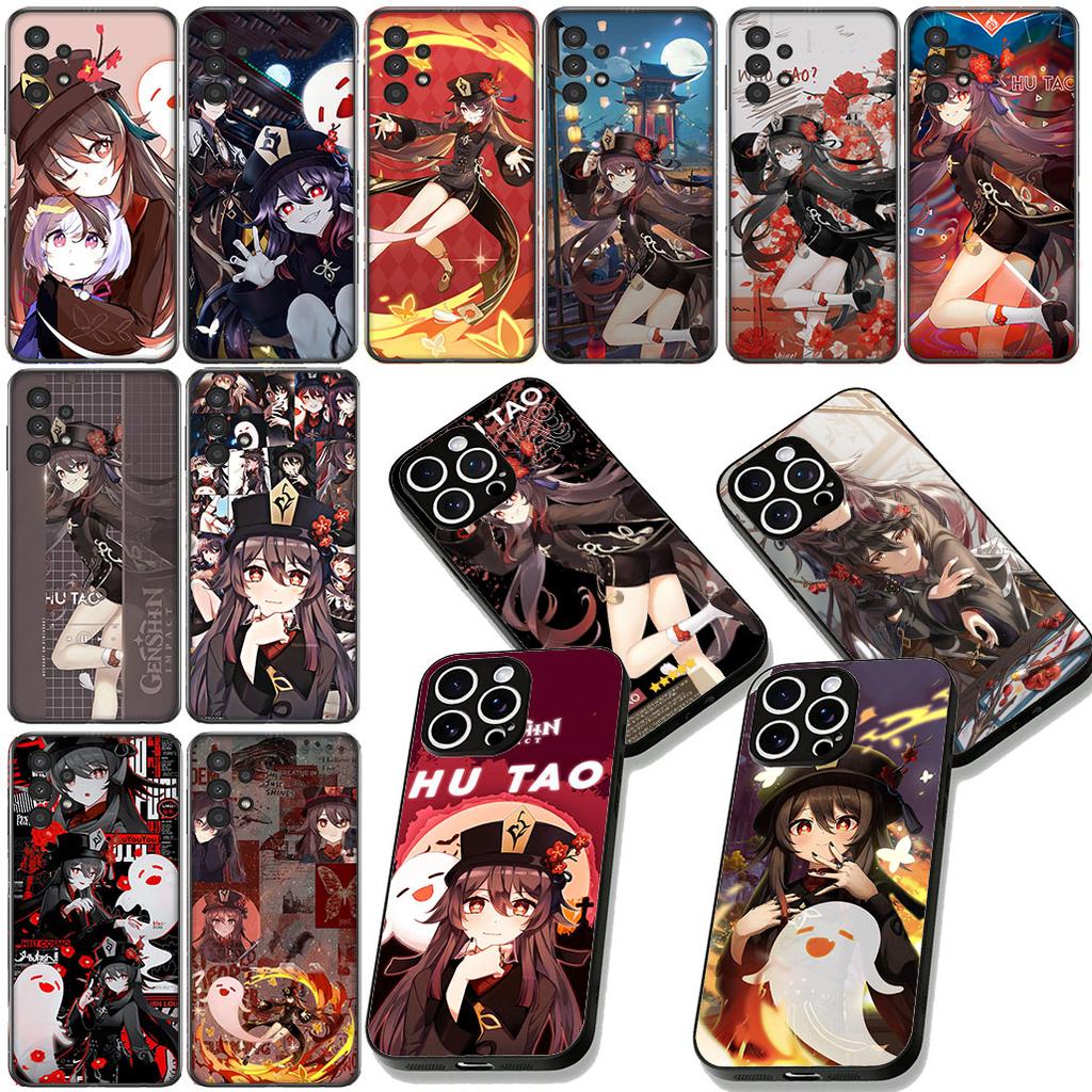 Чехол для телефона Genshin Impacts Hu Tao HuTao для Motorola Moto G86 G14 G35 G34 G45 G55 G67 G75 G85 G24 G15 G54 G57 Power Мягкий чехол