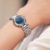 LONGINES Heart Moon Collection Rhinestone Embellished, Blue Mother Of Pearl Watch Dial Quartz Movement 30m Waterproof L8.110.4.98.6