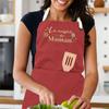 Кухонный фартук с вышивкой La Kitchen de Maman с передним карманом для барбекю