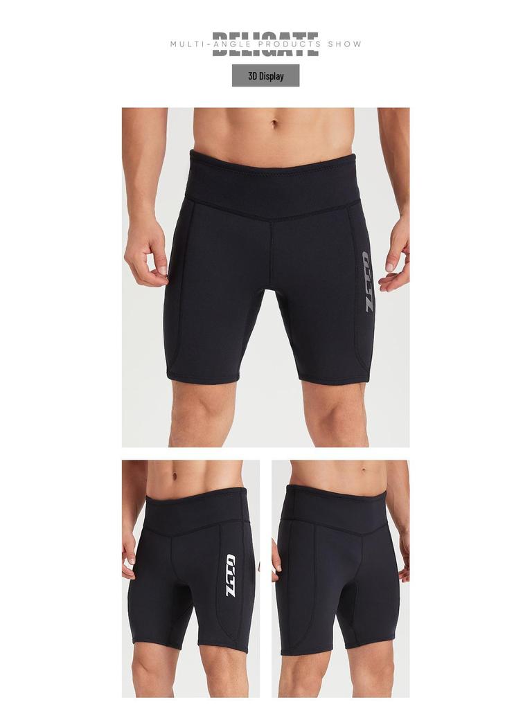 ZCCO Mingyang 2mm Thickened Diving Shorts for Rafting, Boating, and Swimming.