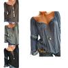 Women Sexy V Neck Long Sleeve Lace Up Shirt Versatile Loose T Shirt Great For Layering And Outings