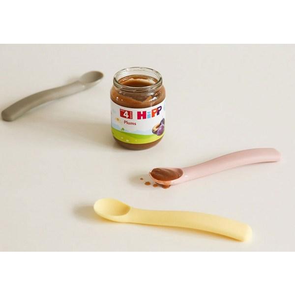 Daily Like Bonbon Baby Food Spoon 2 Types + Case Set, Strawberry & Lemon, 1 Set