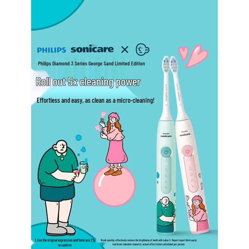 Philips DiamondClean 3 Series HX5171/02 Sonic Electric Toothbrush CN plug (adapter included)