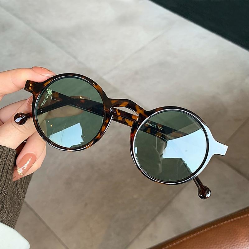 Kottdo Fashion Sunglasses Round Women Sunglasses Retro Men Outdoor Sunglasses Plastic