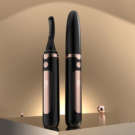 Электрические щипцы для завивки ресниц с подогревом, светодиодный дисплей, 4 температурных режима, зарядка через USB, быстрый нагрев