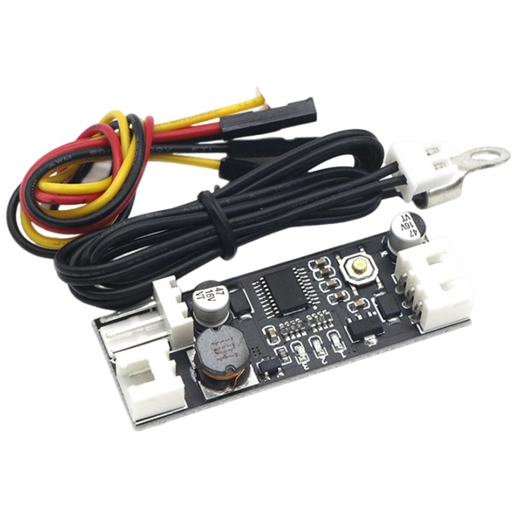 DC12V PWM регулятор скорости вращения вентилятора регулятор скорости вращения 2-3 провода компьютерный переключатель контроля температуры для ПК процессор кулер вентилятор сигнализация