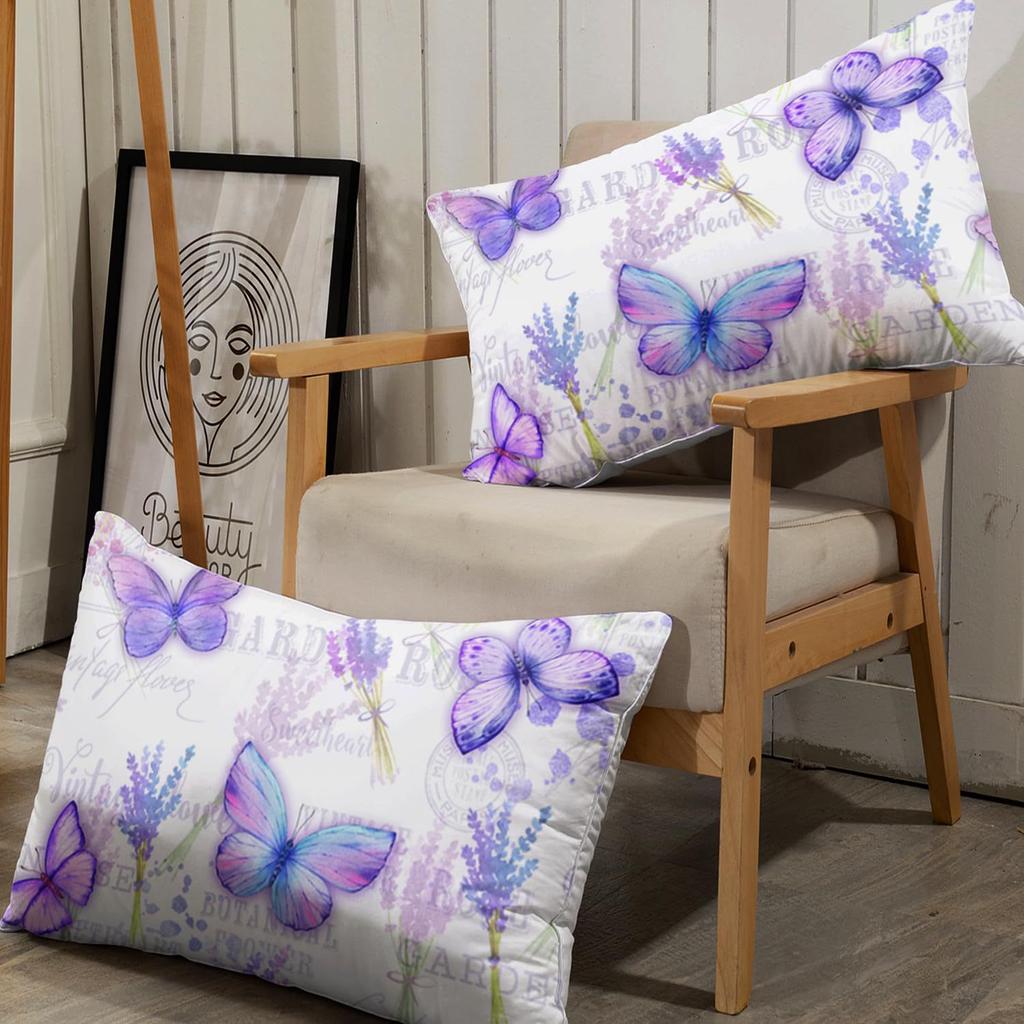 Красивый матрас с узором бабочек, трехпредметный комплект постельного белья с цифровой печатью, для взрослых и детей