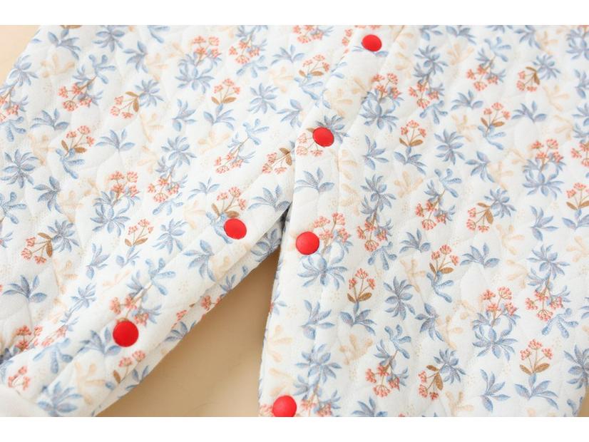 Baby Jumpsuit: Quilted, Warm Cotton Suit for Newborns (Spring, Autumn, Winter)