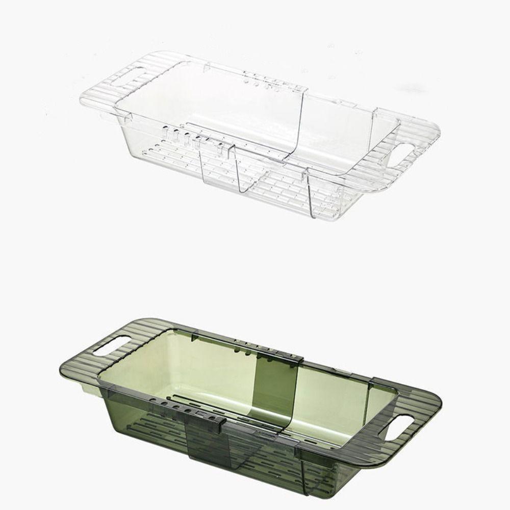 Filter Basket Telescopic Kitchen Drainage Basket Flexible Household Vegetable Washing Basin Space-Saving Fruit Storage Box Sink