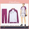 Стильный и удобный косплей Haikyuu Shiratorizawa Gakuen Koukou спортивная форма комплект