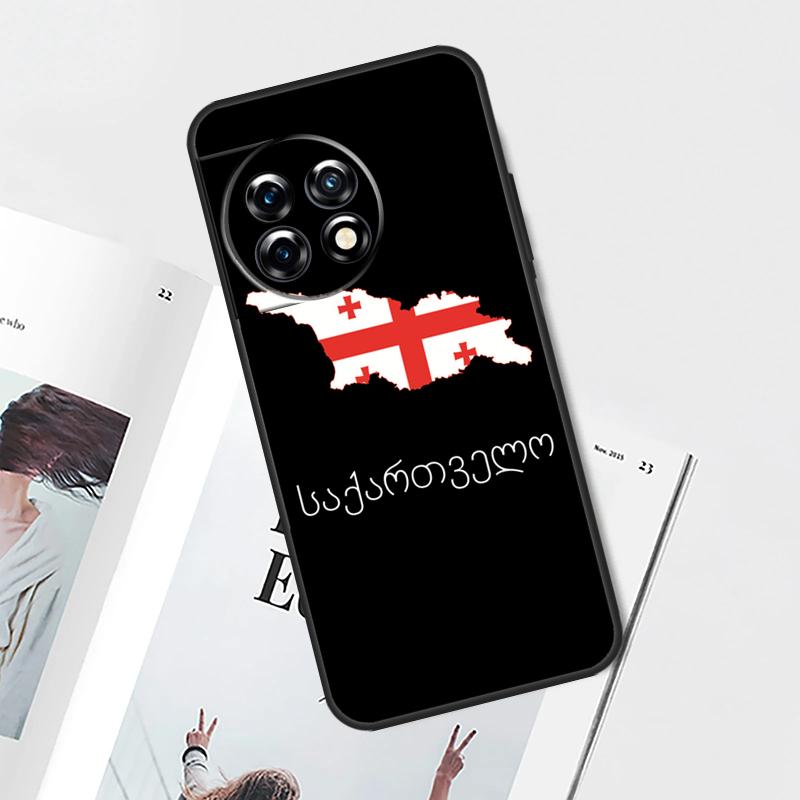 Georgia Flag Case For OnePlus Nord CE 5 3 4 Lite N20 N30 OnePlus 15 13 12 11 10 Pro 12R 13R 10T 13T Cover