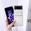 Для Samsung Galaxy Z Flip 4 3 прозрачный блестящий чехол с мечтательными звездами, прозрачная противоударная задняя крышка для Samsung Z Flip4 Zflip3, чехол