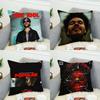 Наволочка для подушки The Weeknd для автомобиля, дивана, декоративная для дома, двусторонняя печать, плюшевая квадратная подушка-плед, чехол