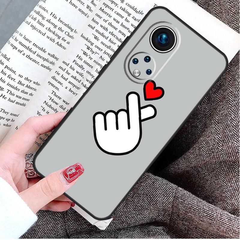 Чехол Kpop Пальцевое Сердце для Honor Magic 8 5 6 7 Lite Honor 200 400 Pro 50 70 90 X9d X9b X9c X9a X8c X8b Win RT