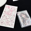 Сделай сам K-pop фото наклейки для декора Розовые наклейки со стразами Для держателя фотокарточек