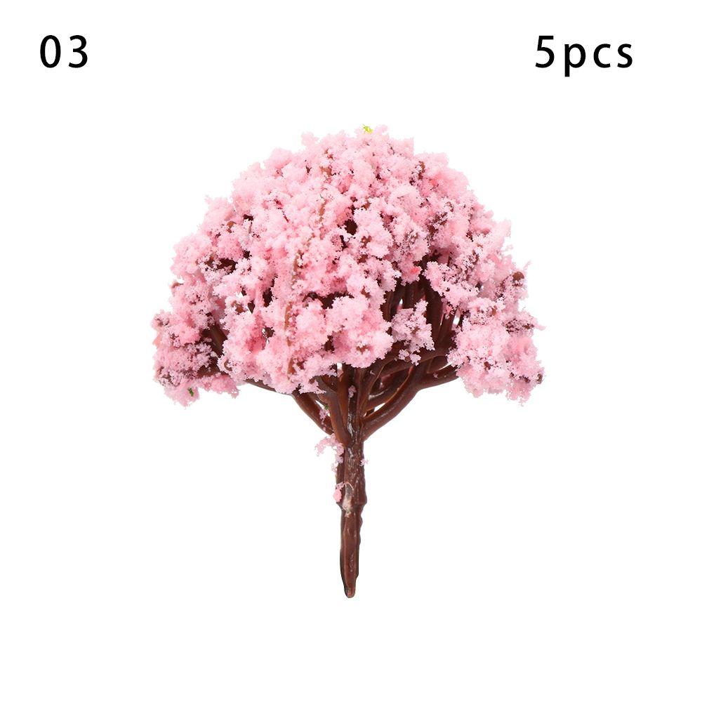 Artificial Scenery Trees Railroad Decoration Miniature Flower Tree Building Landscape Accessories