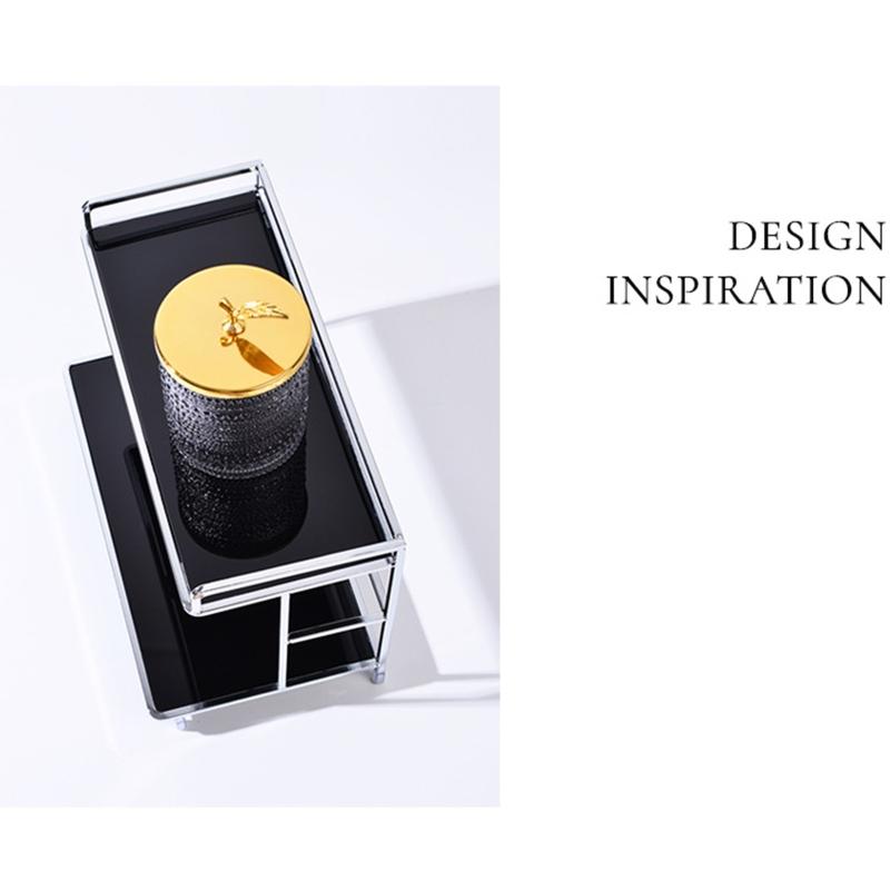 2 Tier Storage Holder Countertop Stand Organizer Household Organization for Home Bedroom Dormitory Cosmetics