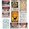 Dinosaur Sign Danger Dinosaur Area Keep Out Vintage Metal Sign Bedroom Decor for Boys Kids Room Decoration 8x12 Inch