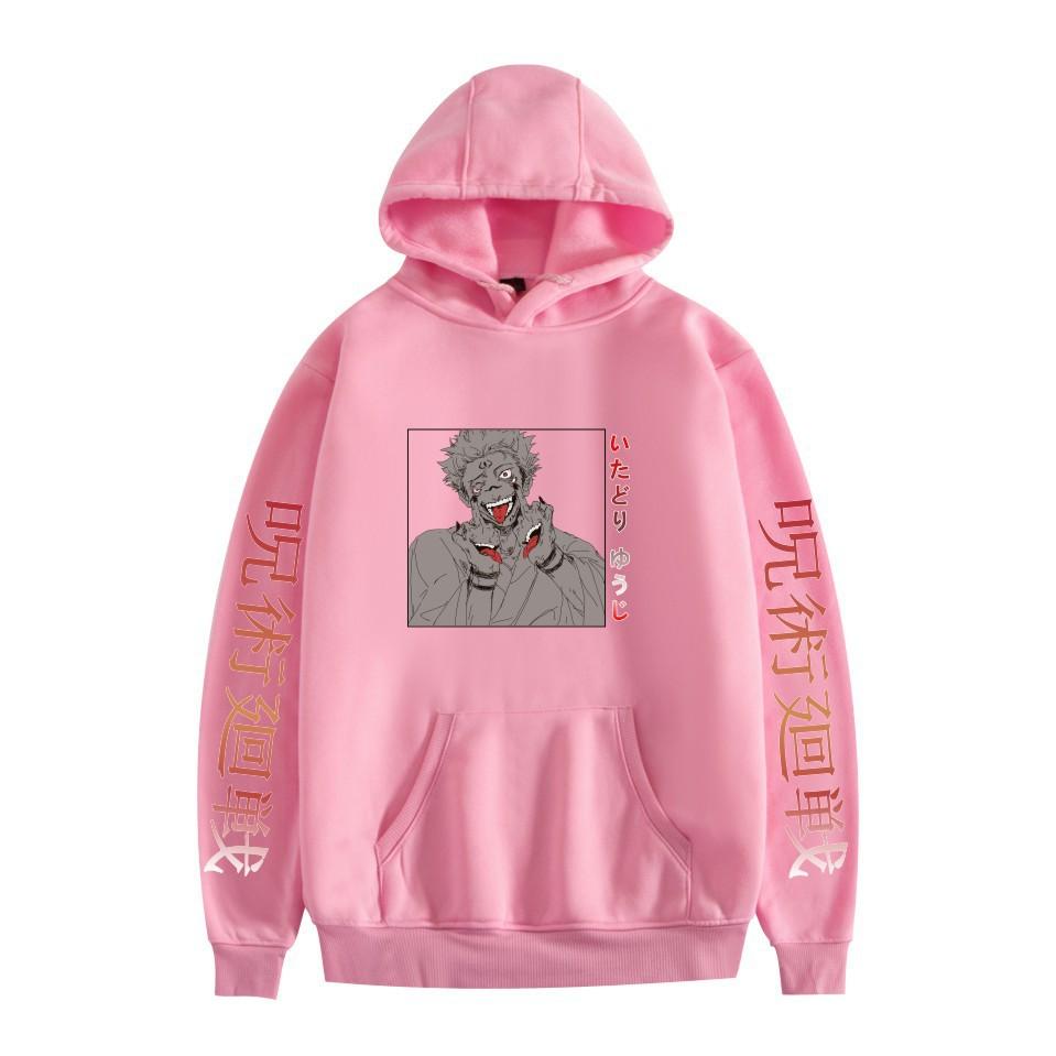 Повседневный свободный свитер с капюшоном с принтом для мужчин и женщин