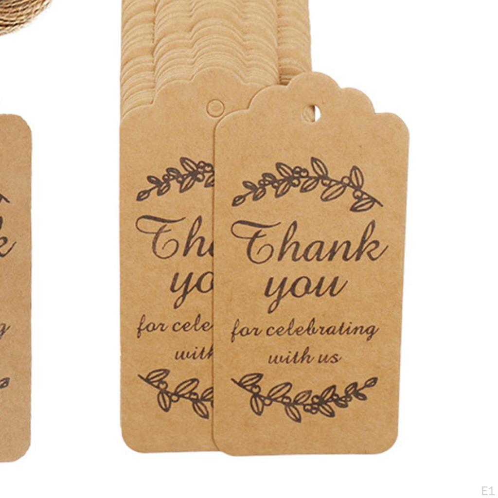 100 шт. подарочных бирок для самостоятельного изготовления украшений из крафт-бумаги, креативные маленькие этикетки на День святого Валентина