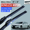Для Honda Spirior 2009-2014 Автомобильные дворники лобового стекла U-образные Мягкая резина Бескаркасные Бескорпусные Автомобильные дворники 24"+22"