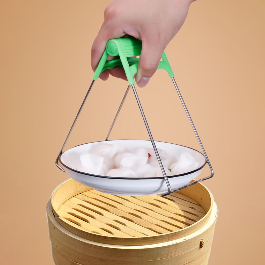 Захват для горячей тарелки, зажим для чаши, подъемник для горячей тарелки, поддон для посуды, зажим для посуды, кухонная складная горячая тарелка